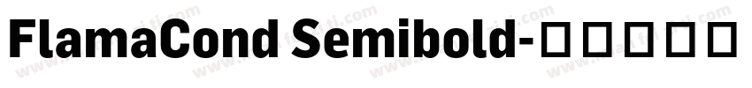 FlamaCond Semibold字体转换